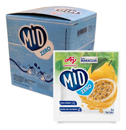 Dp 15 Suco Em Pó Mid Zero Sabor Maracuja Ajinomoto