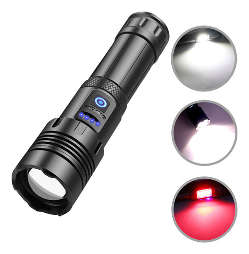 Linterna Led Cob, Recargable Por Usb, Ipx4, Impermeable (sin