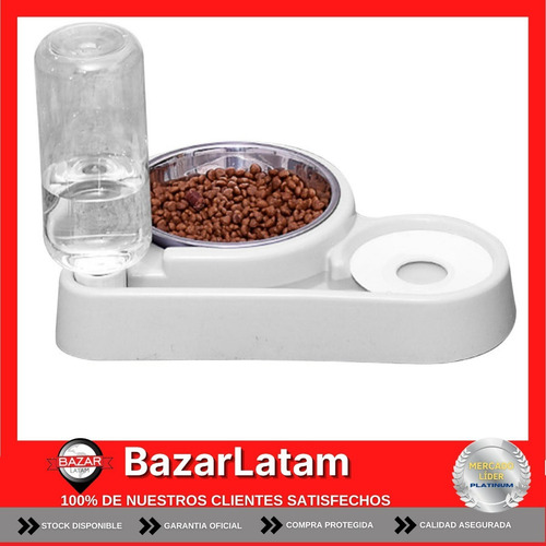 Imagen 2 de 7 de Comedero Bebedero Automatico Dispenser Mascotas Perro Gato