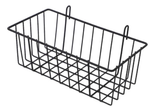 Cesta De Metal Colgante Con Panel De Rejilla De Pared, L