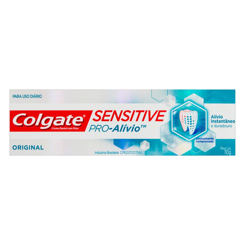 Imagem 1 de 4 de Pasta de dentes Colgate Sensitive Pro-Alívio Original  em creme 110 g