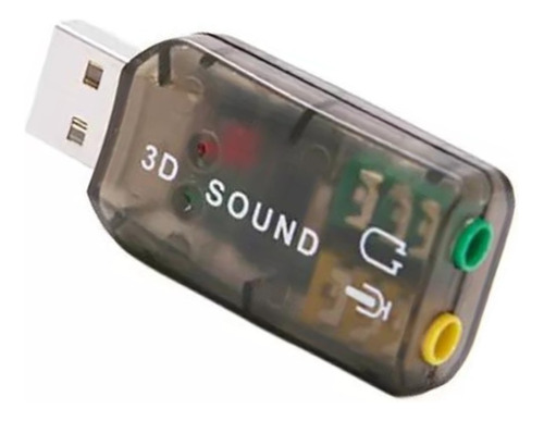 Adaptador Sonido Usb Audio Virtual 3d Externa Portable