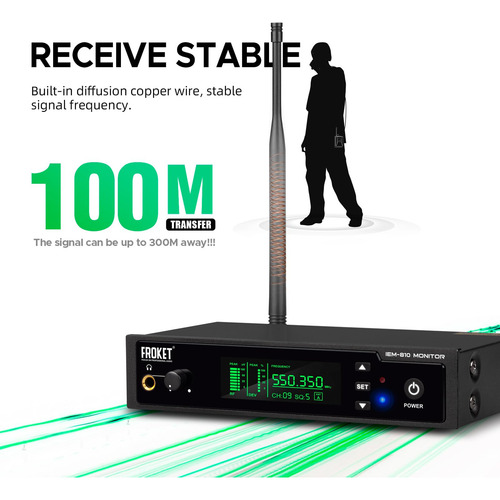 Sistema In Ear Monitor Uhf Inalámbrico Para Músicos