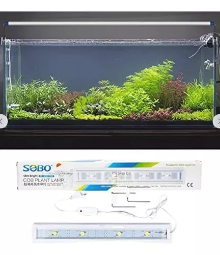 Lominie Luz LED para plantas de acuario de 60 W, espectro completo, luz LED  para pecera, 180 LED, re…Ver más Lominie Luz LED para plantas de acuario