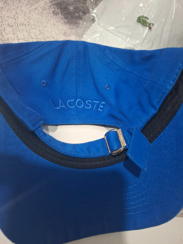 Gorra Lacoste Tenis Azul Unico Lisa (Usado)