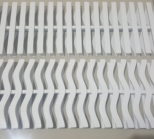 Grelha Flexível Plástica 20cm - Kit 1 Metro