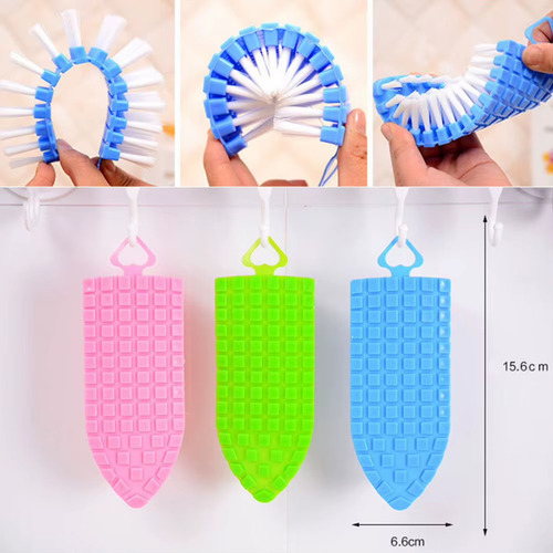 3 Cepillo Flexible Limpieza Esquina Fregadero Cocina Lavabo