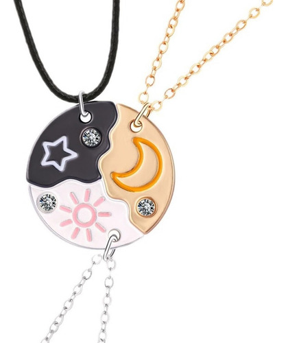Collar Corazón Para 3 Collares Mejor Amiga Joyería Amistad Y