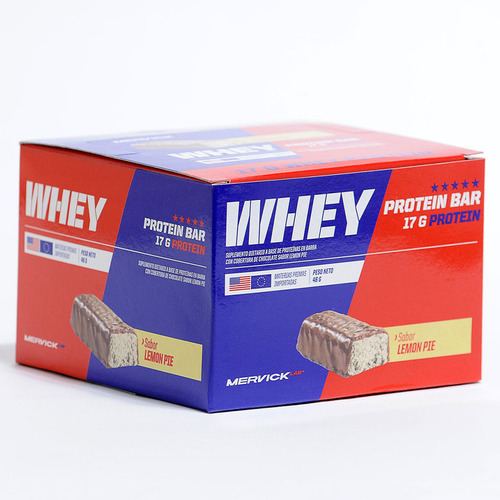 Whey Protein Bar Lemon Pie 35% Protein 12 Unidades X 46 Grs
