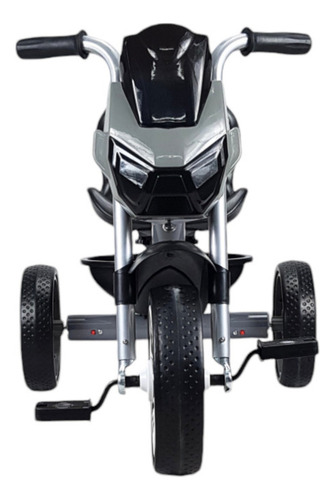 Triciclo Para Niños Diseño Mazinger Con Luz Y Sonido Color Gris