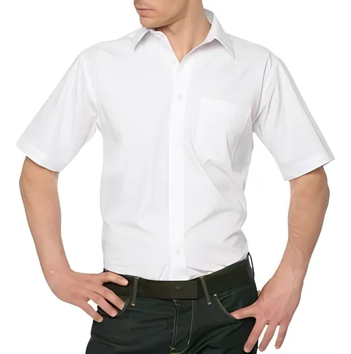 Camisa escolar manga corta sale
