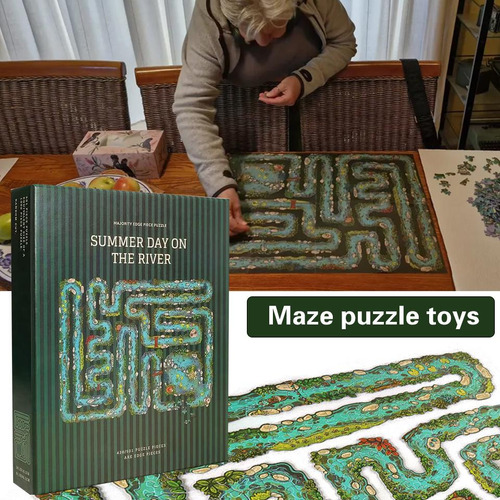 Juego De Rompecabezas Summer Day On The River Maze Puzzle To