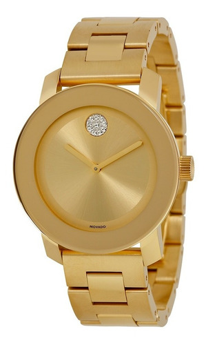 Movado Bold De Oro Amarillo De Ion Plateado De Acero