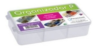 Imagem 3 de 7 de Box Organizador 5 Divisórias P Paramount 16x9x3,5cm