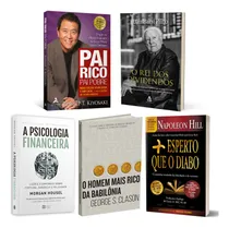 Comprar Kit 5livros, Pai Rico, Pai Pobre + A Psicologia Financeira + O Homem Mais Rico Da Babilônia + Mais Esperto Que O Diabo + O Rei Dos Dividendos, Clássico Sobre Multiplicar Riqueza