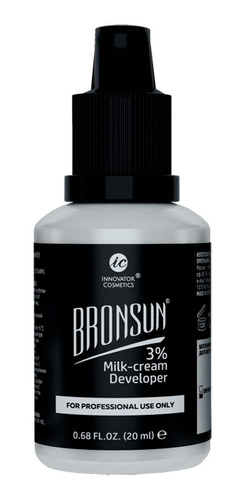 Bronsun Crema Oxidante Al 3% Para Tinte De Cejas Y Pestañas