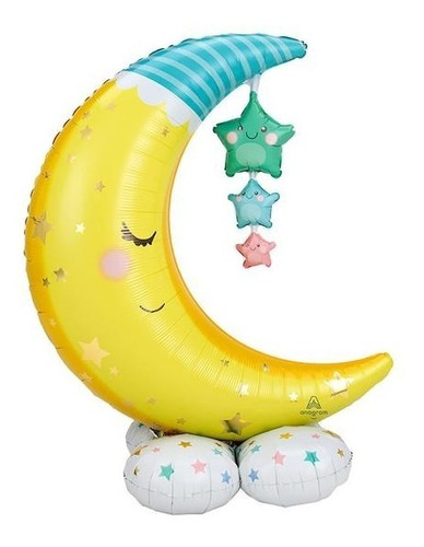 Globo Bomba Gigante Luna Para Baby Shower 1.39 Mts X 1.01mts