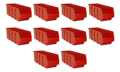 Pack 10 Bins 3 Gaveta Estanterias Gavetero Racks