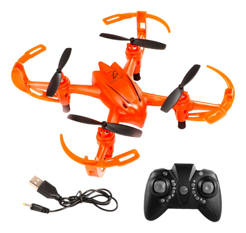 Mini Dron Principiantes Quadcopter Habilidades Prácticas Color Naranja