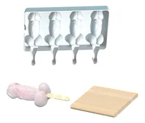 Comprar Molde Silicon 4 Paletas Mini Nepes Venudos Chocolates Hielos