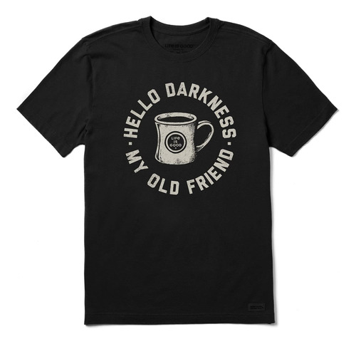 La Vida Es Buena. Camiseta Hello Darkness My Old Friend Crus