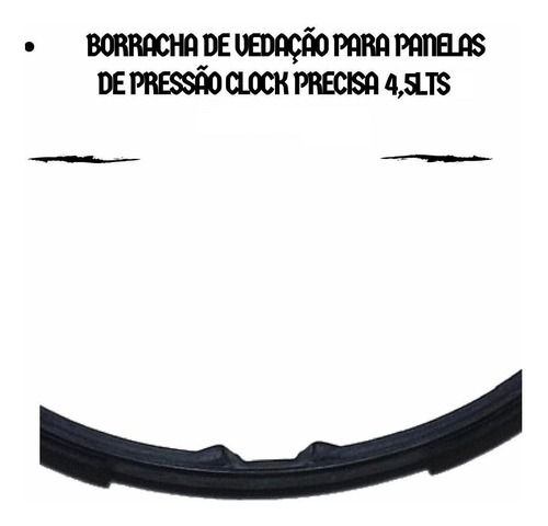 Borracha Panela Pressão Clock Precisa 4,5l Guamantec