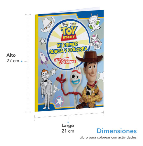 Libro Para Colorear Toy Story Busca Y Colorea 24 Pgs