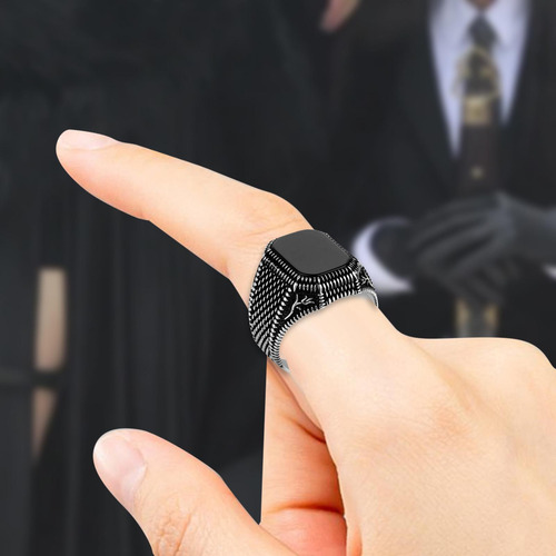 2 Anillo De Hombre Estilo Clásico Regalo Para 2 Piezas