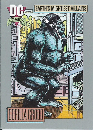 Barajita Gorilla Grodd Dc Comics 1991 #96 Mightiest Villains