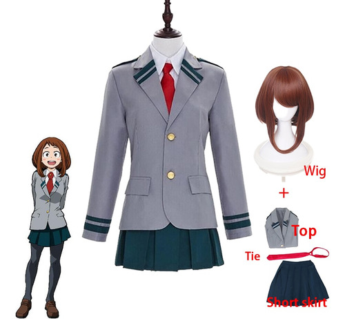 Cosplay Del Uniforme Escolar My Hero Academia Ochaco Uraraka