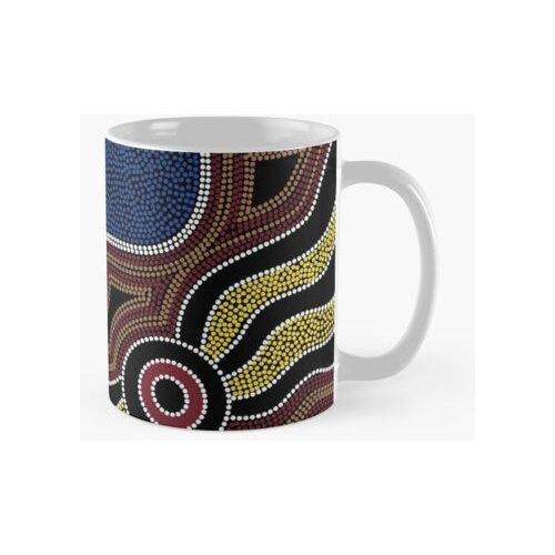 Taza Arte Aborigen Auténtico - Puntos Calidad Premium