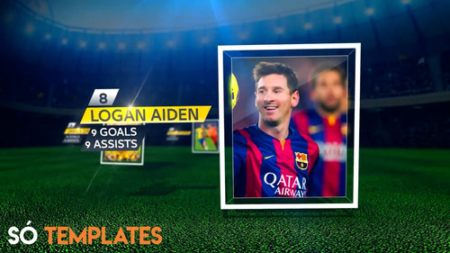 Projeto Editável After Effects Futebol Soccer Escalação