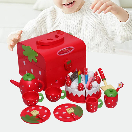 Yu Tarde Infantil De Madera Con Cesta De Corte