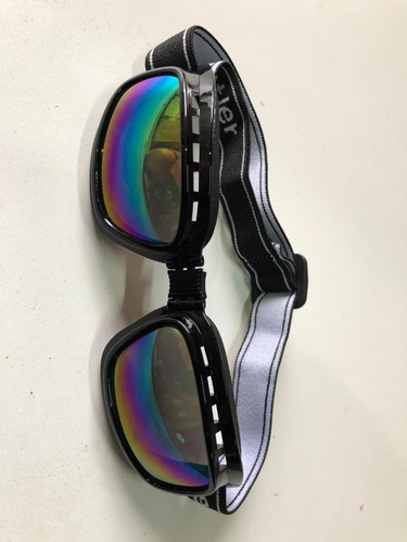 Imagen 4 de 4 de Casco Moto Estilo Aleman-segunda Guerra Mundial-antiparras