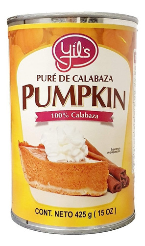 4 Pack Pumpkin 100% Pure Pay Calabaza Pie Yils 425grs.