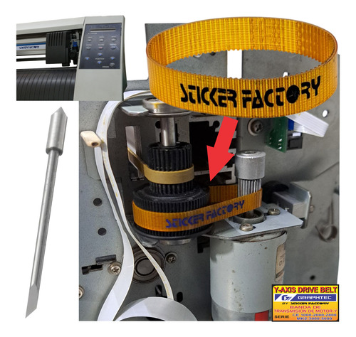 Banda Dentada Compat P/plot Graphtec Axis Y Drive Belt + Nav