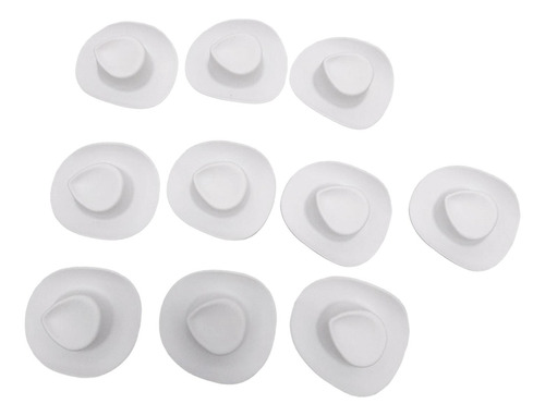 10 Uds 1/6 Mini Sombrero De Occidental, Miniatura,