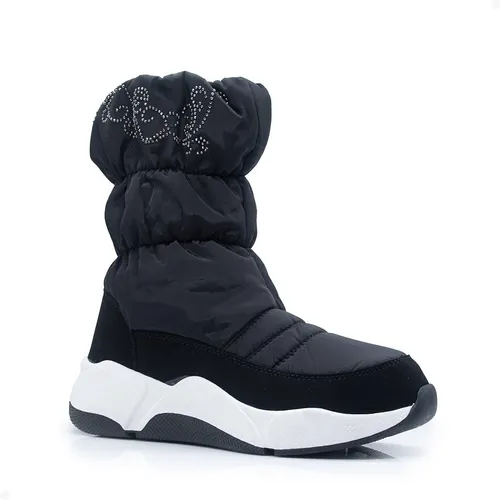 Botas Gummi Mujer Pre Ski Snow Negro Impermeables Abrigadas