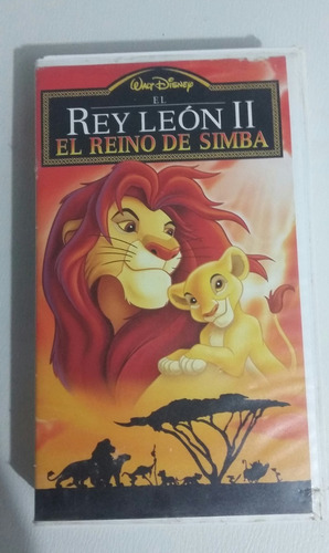 Película Vhs El Rey León 2 Disney 1994