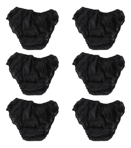 F Calzoncillos Desechables, 50 Unidades, Color Negro, Talla