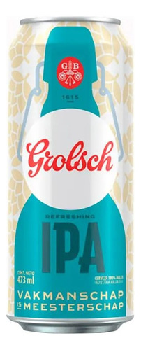 Cerveza Ipa Refreshing Citrus Tropical 5,5%v Grolsch 473ml