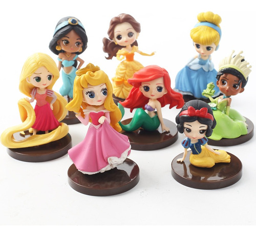 Set De 8 Mini Princesas Disney