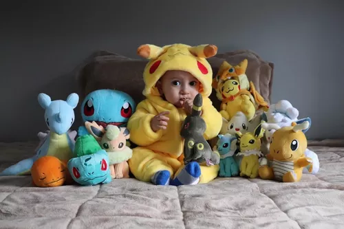 Fantasia Pikachu de Crochê Bebe