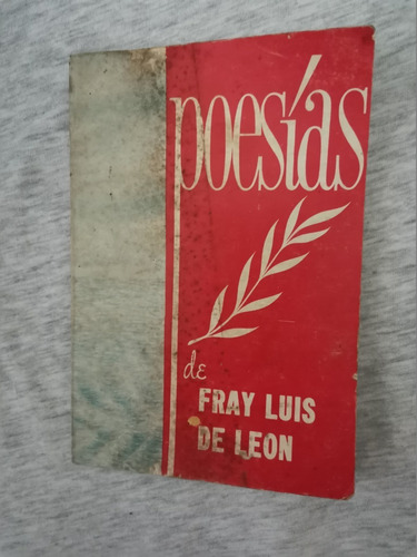 Libro Poesías, De Fray Luis De León.