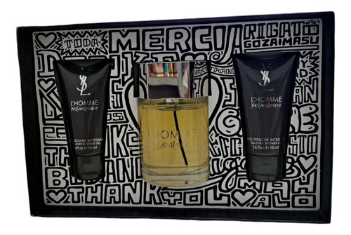 Set Ysl L'homme 100 Ml Edt + 2 Gel De Ducha 50 Ml