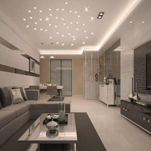 Espejos Acrílicos En Forma De Estrella 3d Para Pared