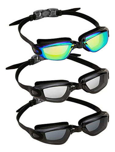 Sloosh Gafas De Natación (paquete De 3), Gafas De