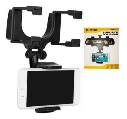Suporte De Celular Retrovisor Veicular 360º Antiderrapante