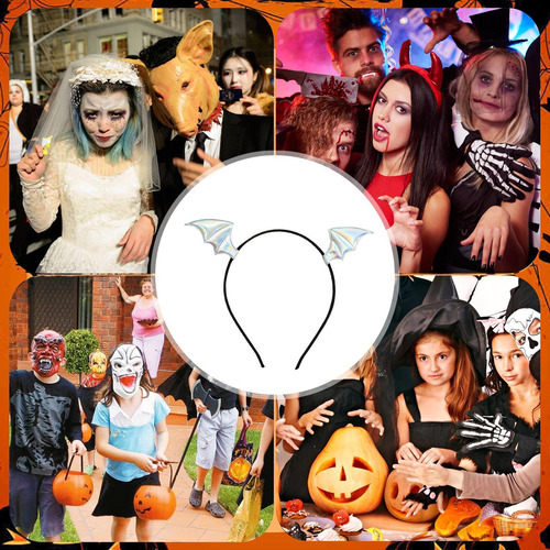 Diadema De Murciélago Diademas De Halloween Para Mujeres Aro