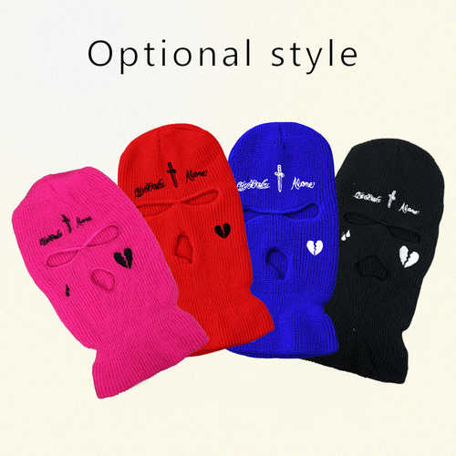 Knitted Face Cover 3 Holes Balaclava Winter Windproof